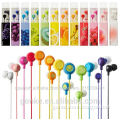 in ear colorful earphone cheap price silicone headphone for mobile phone